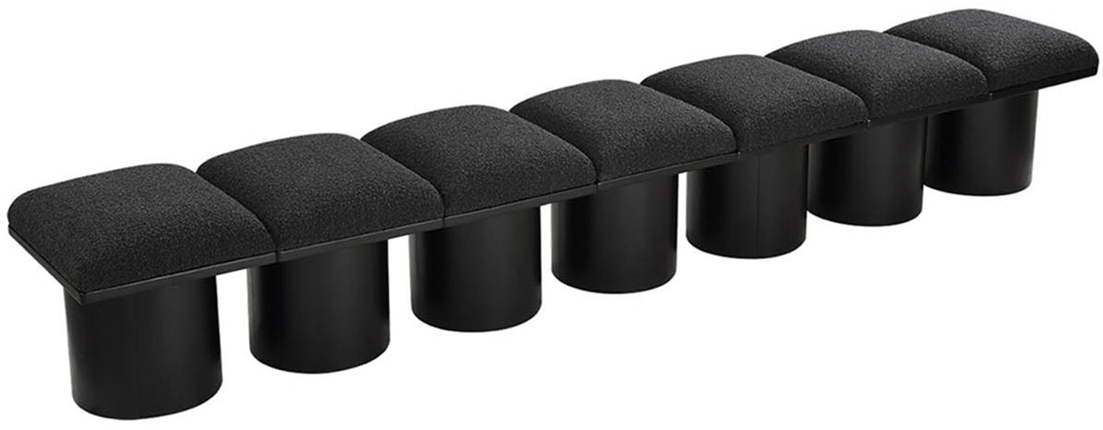 Pavilion - 7 Piece Modular Bench With Black Base