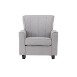 Denzell - Rocking Chair - Light Gray Linen