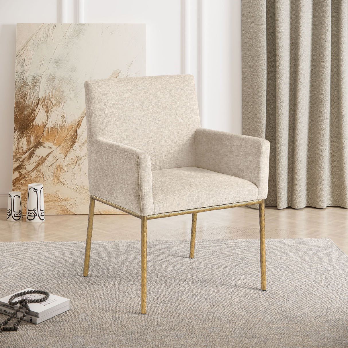Reeves - Dining Chair With Gold Legs (Set of 2)