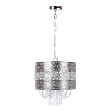 Tangier - Metal Pendant Lamp - Polished Nickel, Clear Crystal