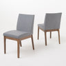 Contemporary Fabric Comfort Dining Chairs (Set of 2)