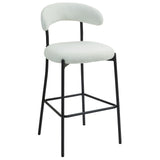 Counter Height Bar Stools With Powder Coating Base And Footrest