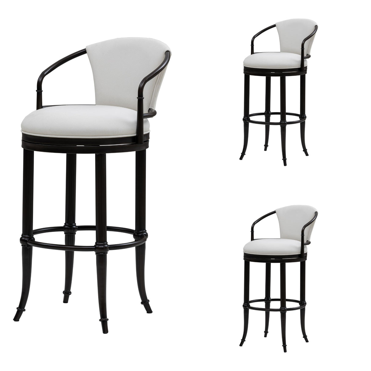 Otis - Upholstered Swivel Bar Height Barstool