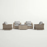 Stylish Sofa Seating Group With Cushions Perfect For Outdoor Gatherings