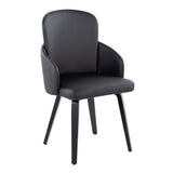 Dahlia - Contemporary Dining Chair (Set of 2) - Black Wood