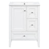 Modern Bathroom Vanity With Sink, Freestanding Cabinet With Drawers And Shelves