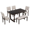 6 Piece Dining Set Retro Style