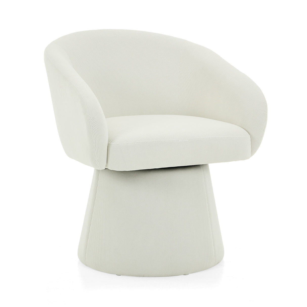 Modern Swivel Accent Chair With Ergonomic Barrel Design