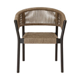 Doris - Outdoor Patio Dining Chair (Set of 2) - Dark Eucalyptus / Truffle