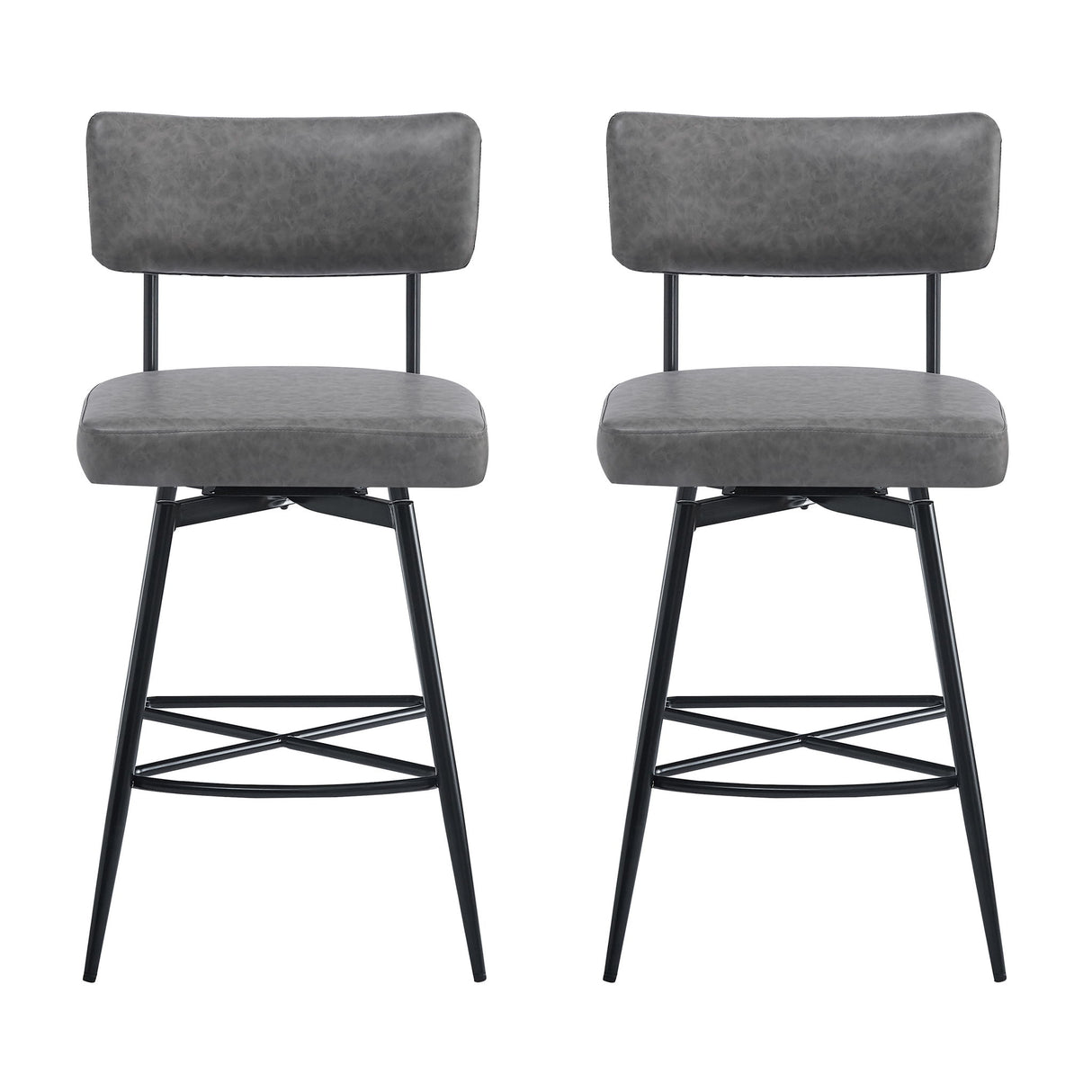 Retro Swivel Counter Stools (Set of 2)