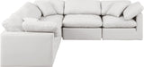 Indulge - Faux Leather 5 Piece Modular Corner Sectional