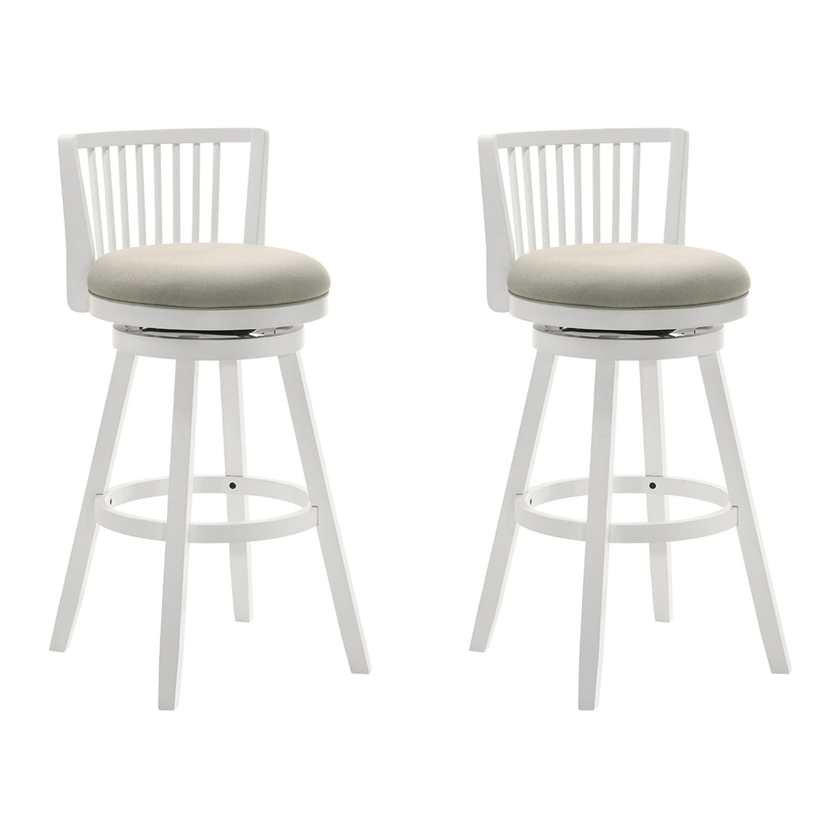 Harper - 30" Amber Glow Bar Height Rubberwood Swivel Barstool