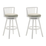 Harper - 30" Amber Glow Bar Height Rubberwood Swivel Barstool