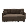 Sleeper Sectional Sofa With Pull Out Bed, Reversible Chaise, Hidden Storage