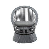 Modern Swivel Wicker Lounge Chair With Round Design