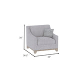 Lounge Chair With Casual Accent - Gray