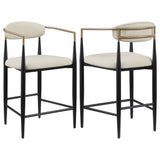 Kirkham - Upholstered Counter (Set of 2) - Beige