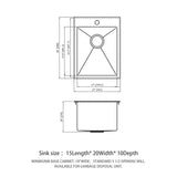 Stainless Steel Drop In Kitchen Sink, Topmount