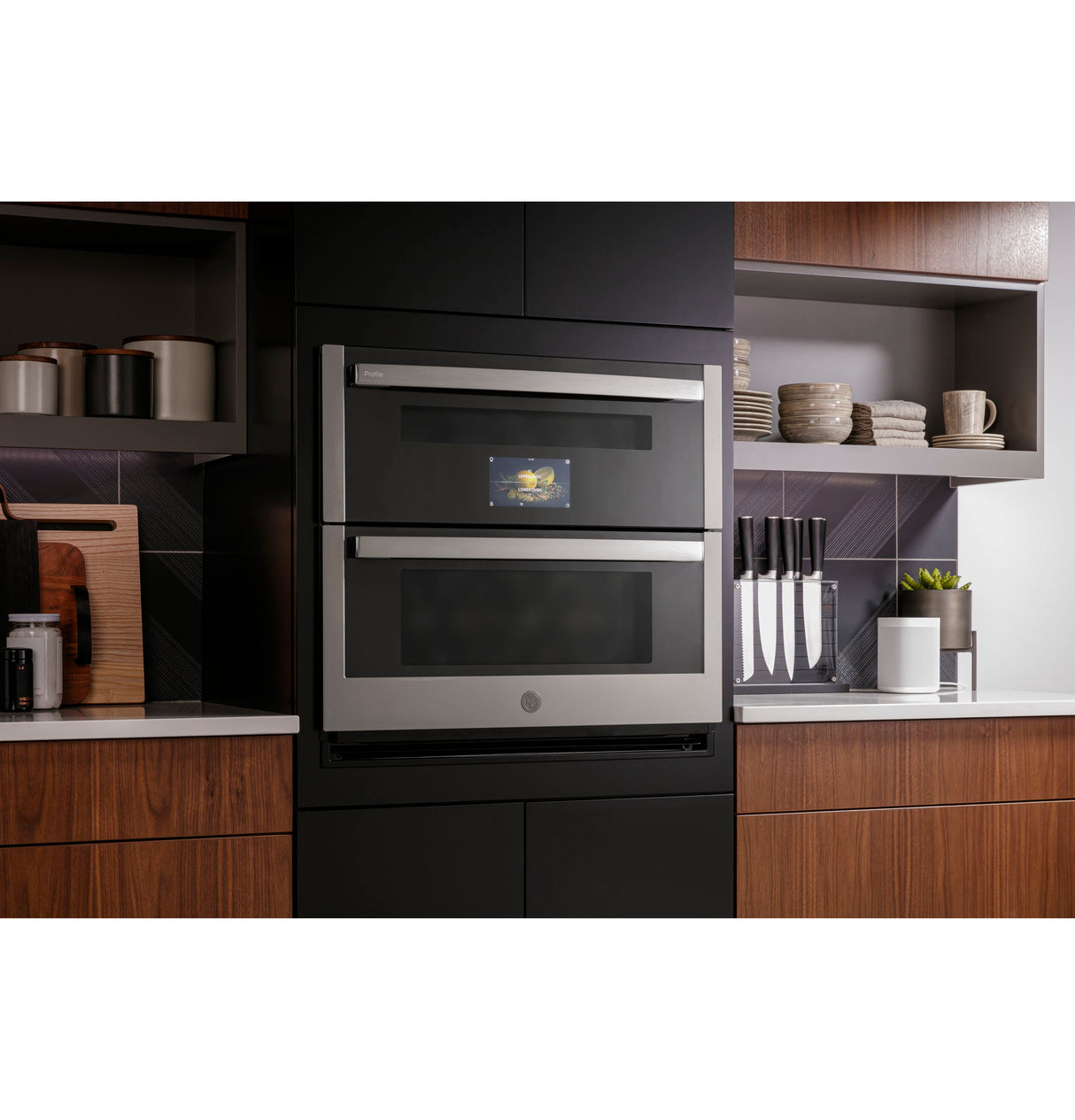 GE Profile(TM) 30" Smart Built-In Twin Flex Convection Wall Oven - (PTS9200SNSS)