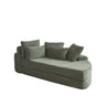 Semi Circular 2 In 1 Sofa Bed With Neck Pillow