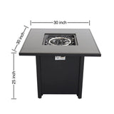 Powdercoated Fire Pit With Top