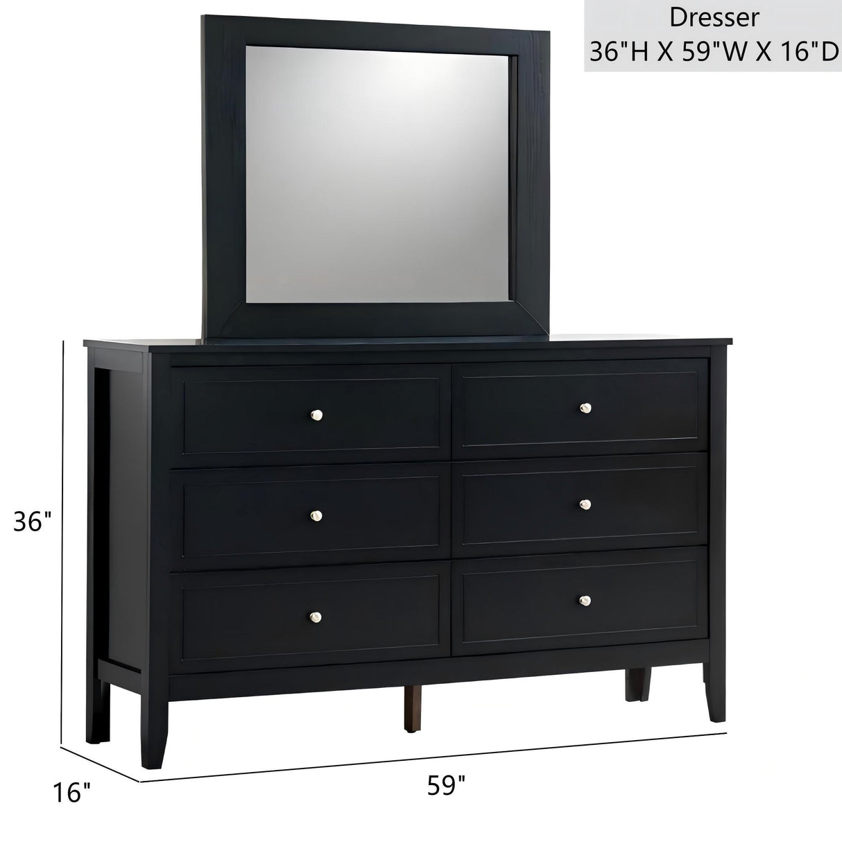 Daniel - Dresser, 6 Drawer