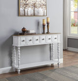 Bence - Console Table - Dark Charcoal & Antique White