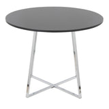 Cosmo - Canary Dining Table - Chrome Metal Base