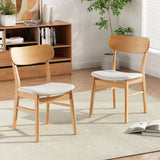 Dining Chairs With Cushioned Seat (Set of 2)
