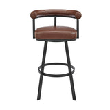 Nolagam - Swivel Bar Stool - Black Metal