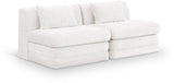 Stellar - 2 Piece 76" Upholstered Modular Armless Loveseat