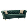 Chesterfield Sofa, 3 Seat Couch With Deep Button Tufted Back, Rolled Arms