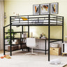 Loft Bed With Desk And Lateral Storage Ladder
