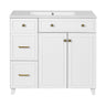 Bathroom Vanity With Sink, Soft Close Doors, Adjustable Shelves