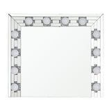 Noralie - Accent Mirror - Faux Diamonds & Mirrored