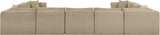 Shaggy - Fabric 9 Piece Modular U-Shaped Sectional