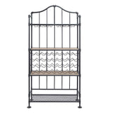 Edina - Wine Rack - Oak & Sandy Black