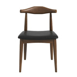Destiny - Dining Chairs (Set of 2) - Black / Dark Brown