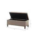 Modern Tufted Top Soft Close Storage Bench