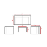 Comfortable Modern Patio Rattan Sectional Set With Cushions