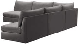Jacob - Modular Corner Armless Sectional 5 Piece