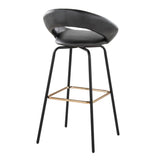 Posh - Fixed-Height Barstool (Set of 2) - Black Metal
