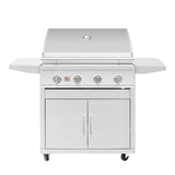 Summerset Sizzler 32-in 4 Burner Freestanding Propane Grill w/ Rear Infrared Burner