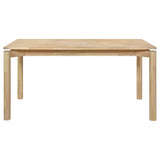 Svenstra - Rectangular Dining Table Set With Armless Side Chairs, Wood, Natural Walnut, 59 X 35.5 X 30 Inches