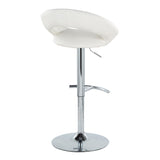 Posh - Adjustable Barstool With Swivel - Chrome Metal (Set of 2)