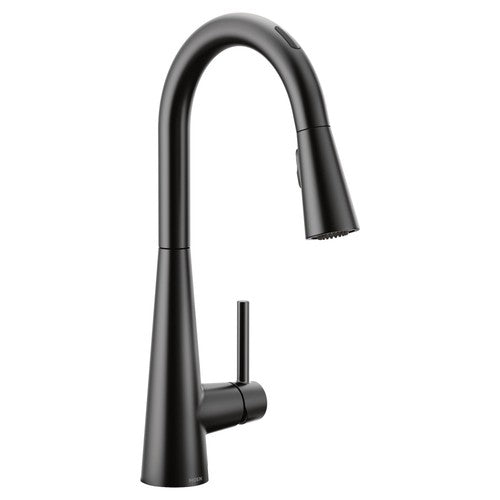 Moen M7864EVBL "Sleek" Pull-Out Spray Kitchen Faucet