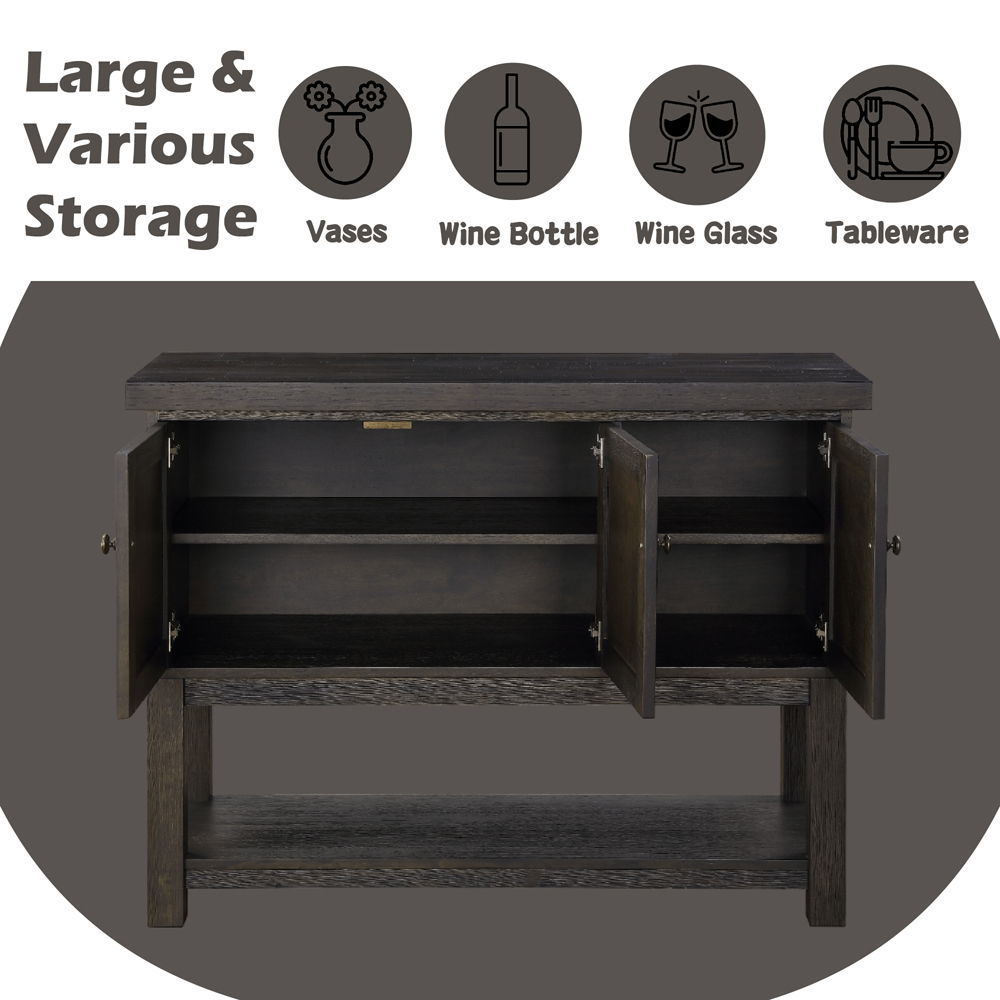 Haddie - Server - Distressed Walnut