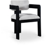 Sacha - Linen Dining Chair With Black Base (Set of 2)
