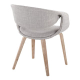 Curvo - Upholstered Chair (Set of 2) - Whitewashed Wood Legs