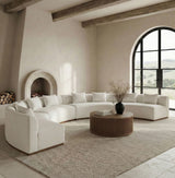 Avanti - Chenille Fabric Upholstered 4 Piece Modular Sectional